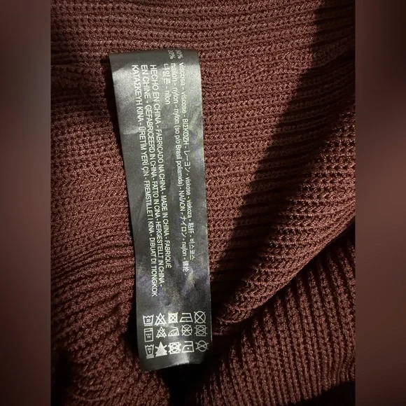 Zara Knit Deep V-Neck Maxi Dress Size S - Picture 5 of 5